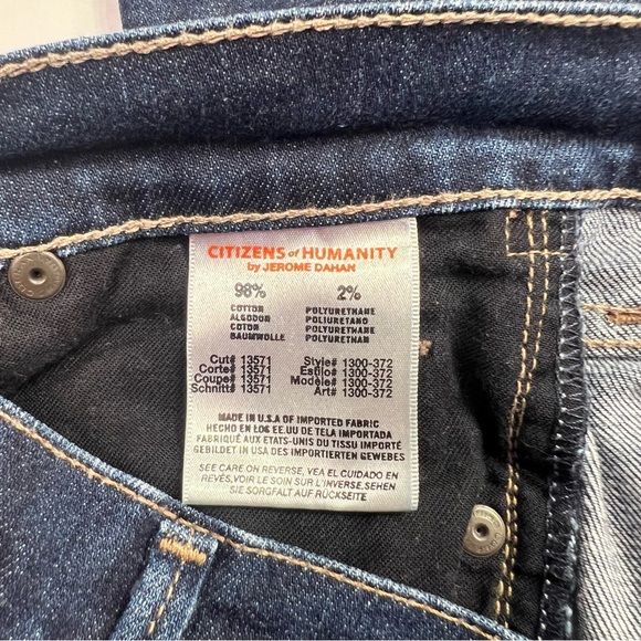 Citizens of Humanity Avedon Low Rise Skinny Jeans - dark wash, size 27 - Picture 8 of 13